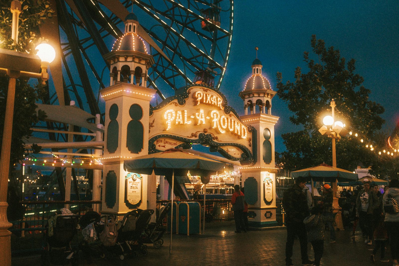 Amusement park entrance with evening lights — staying near Tivoli Gardens is ideal for first-time visitors planning multiple Tivoli evenings